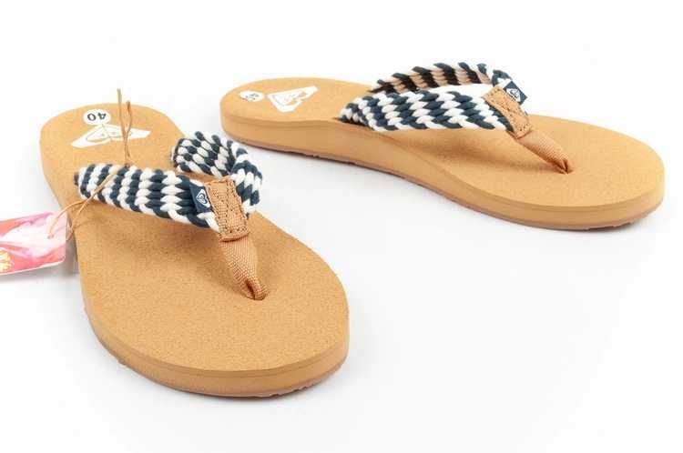 Roxy Porto klapki japonki damskie modne wygodne na plaże r. 36-41