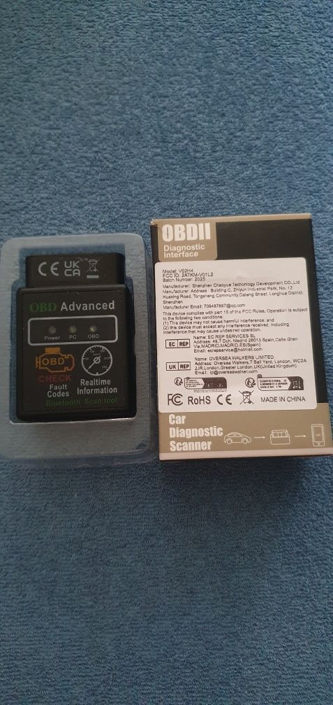 Interfejs diagnostyczny OBD2 do auta Bluetooth