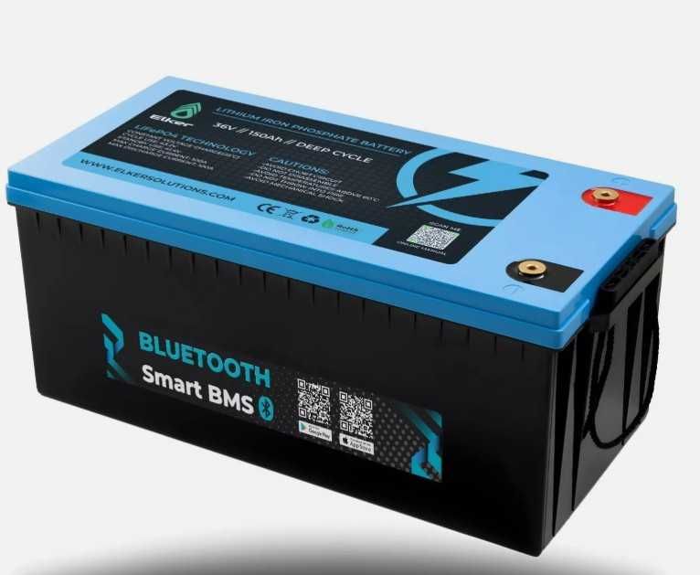 Bateria litio LifePO4 150AH 36V BMS, Bluetooth, GRADE A