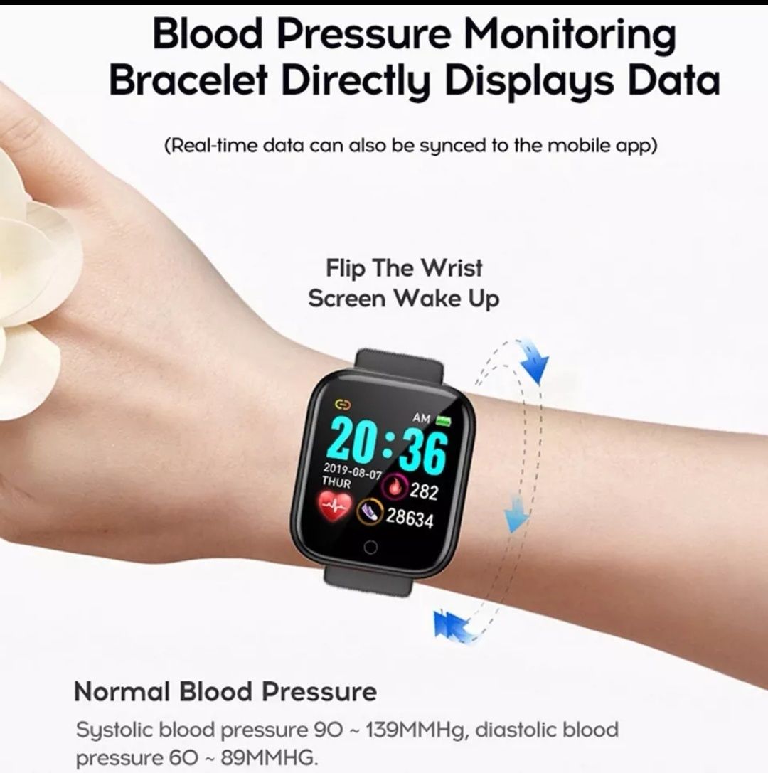 Smartwatch Y68 monitor zdrowia NOWY