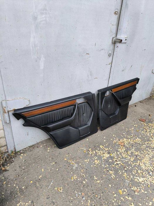 Кожаный чёрный салон Mercedes-Benz W124 седан с подогревом + карты