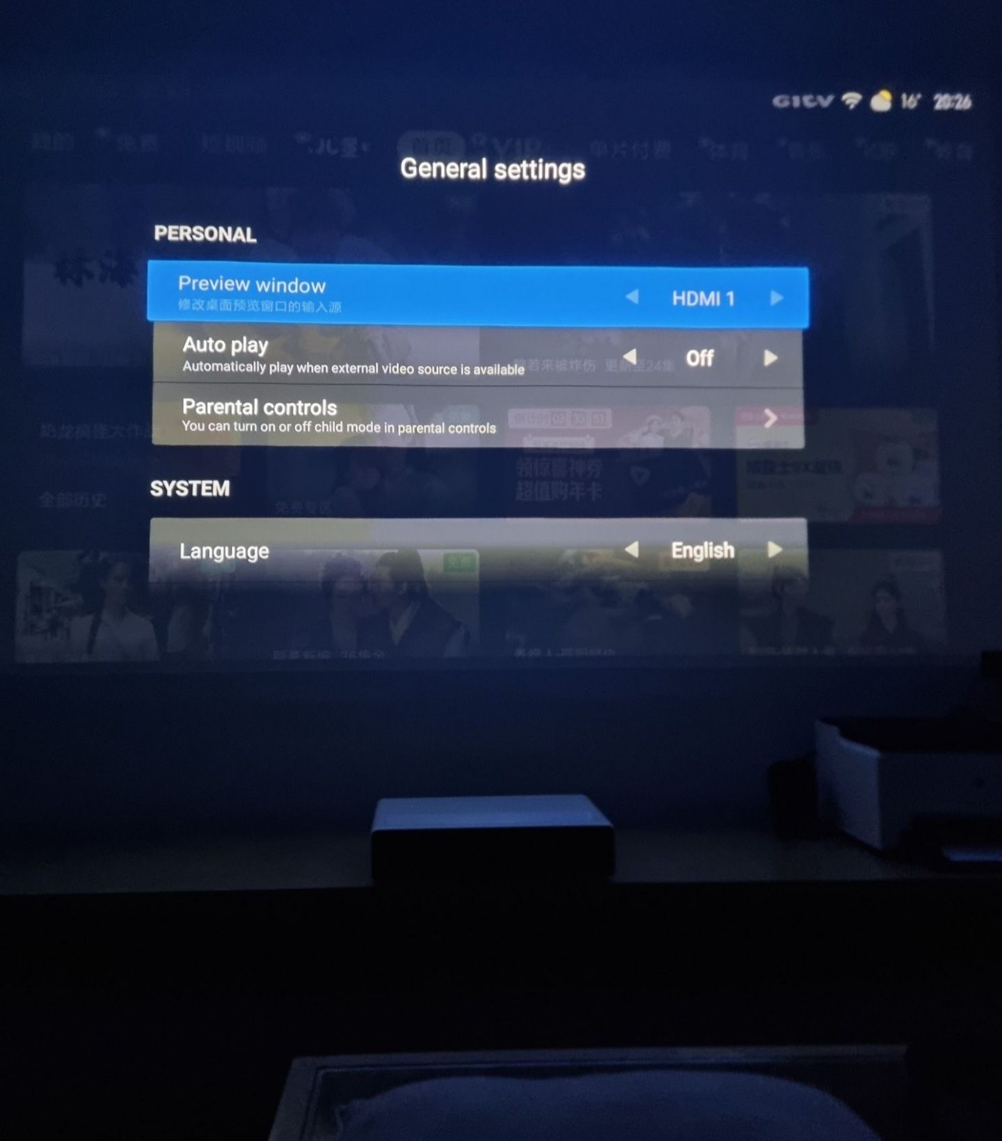 Projektor laserowy Xiaomi 4k 150 cali (laser projector short throw) kr