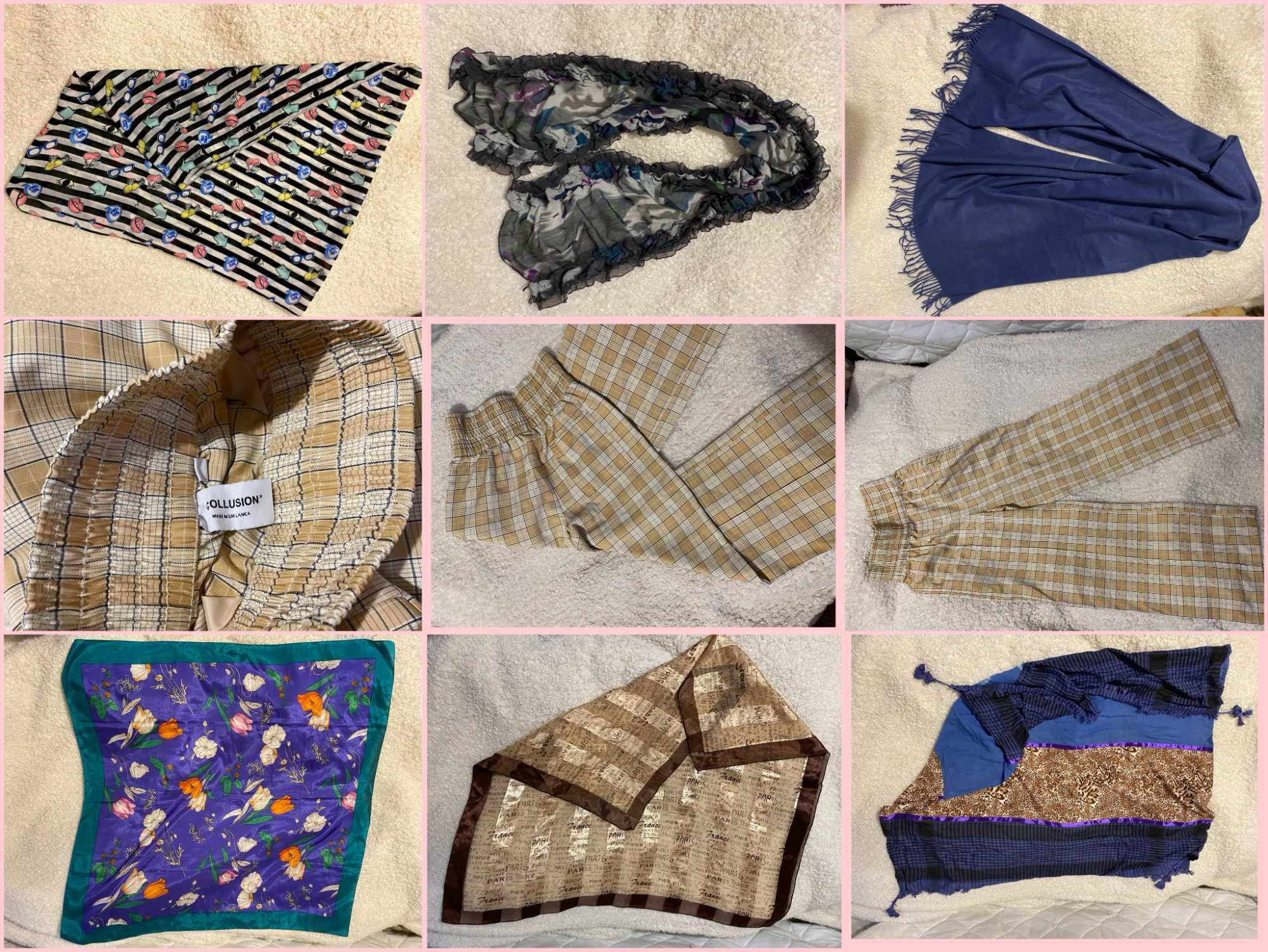 Распродажа оригинальной одежды (кофты, шарфы, пиджаки, платья)