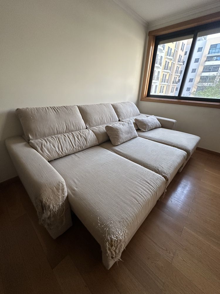 Sofá Ikea 3 lugares (cama) chaise longue usado 230€