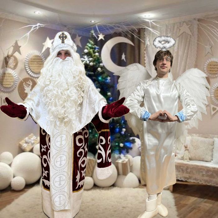 Аніматори на Новий Рік, Привітання, Санта, Грінч, Миколай, Янгол, Ельф
