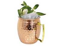 Caneca  para cocktail Moscow Mule 50 cl - Cobre Martelado e Liso