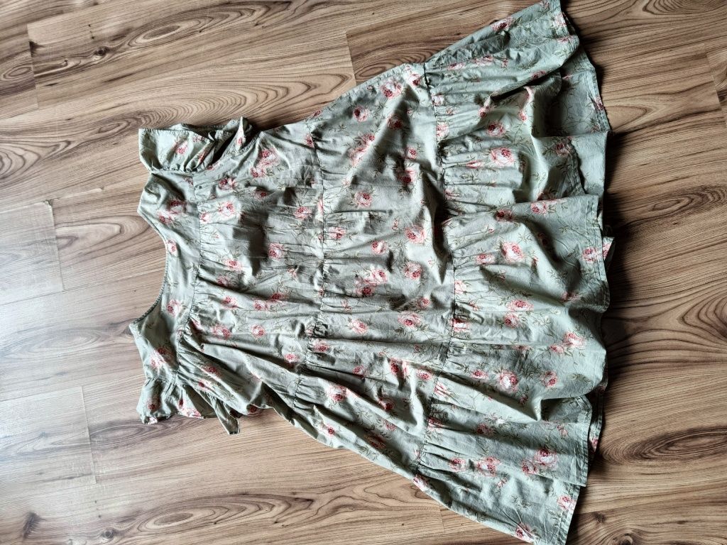 Zestaw sukienka mama newbie r.xs (oversize) oraz kombinezon r.104,