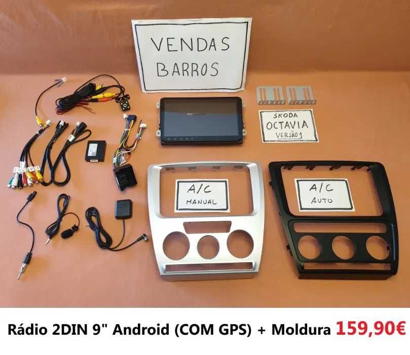 (NOVO) Rádio 2DIN • SKODA Octavia (1996 até 2013) • Android [4+32GB]