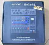 Zoom LiveTrak L-8 Podcast Cyfrowy mikser / nagrywarka Czarny