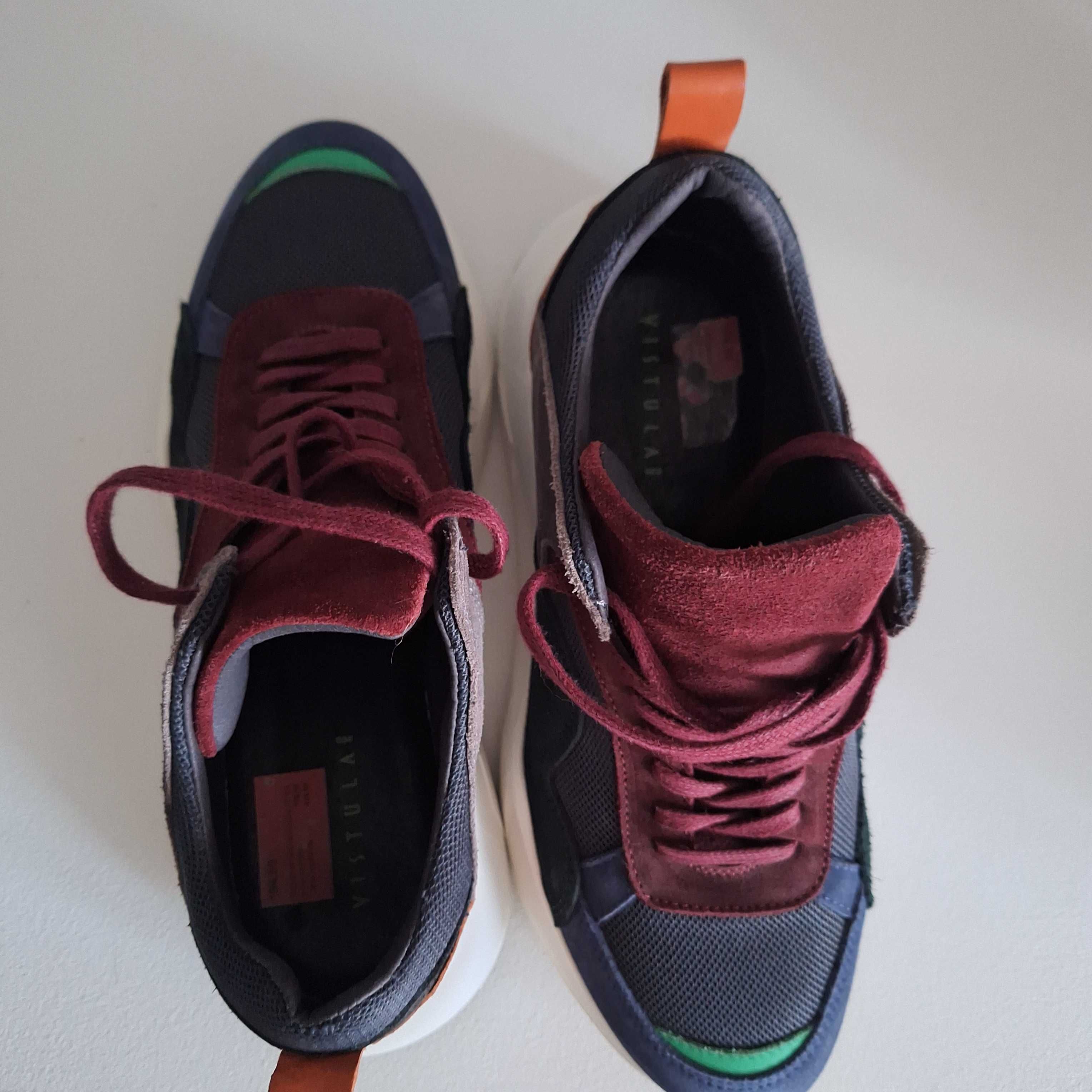 Buty męskie skórzane sneakersy Vistula rozm. 40