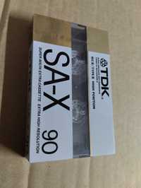 Folia! TDK SA-X90 typ chrome nowa lata 90 kaseta magnetofonowa