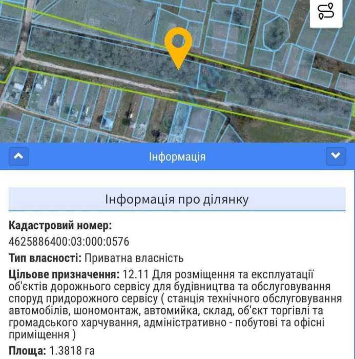 2.8 га під СТО/офіс/склади. Власник