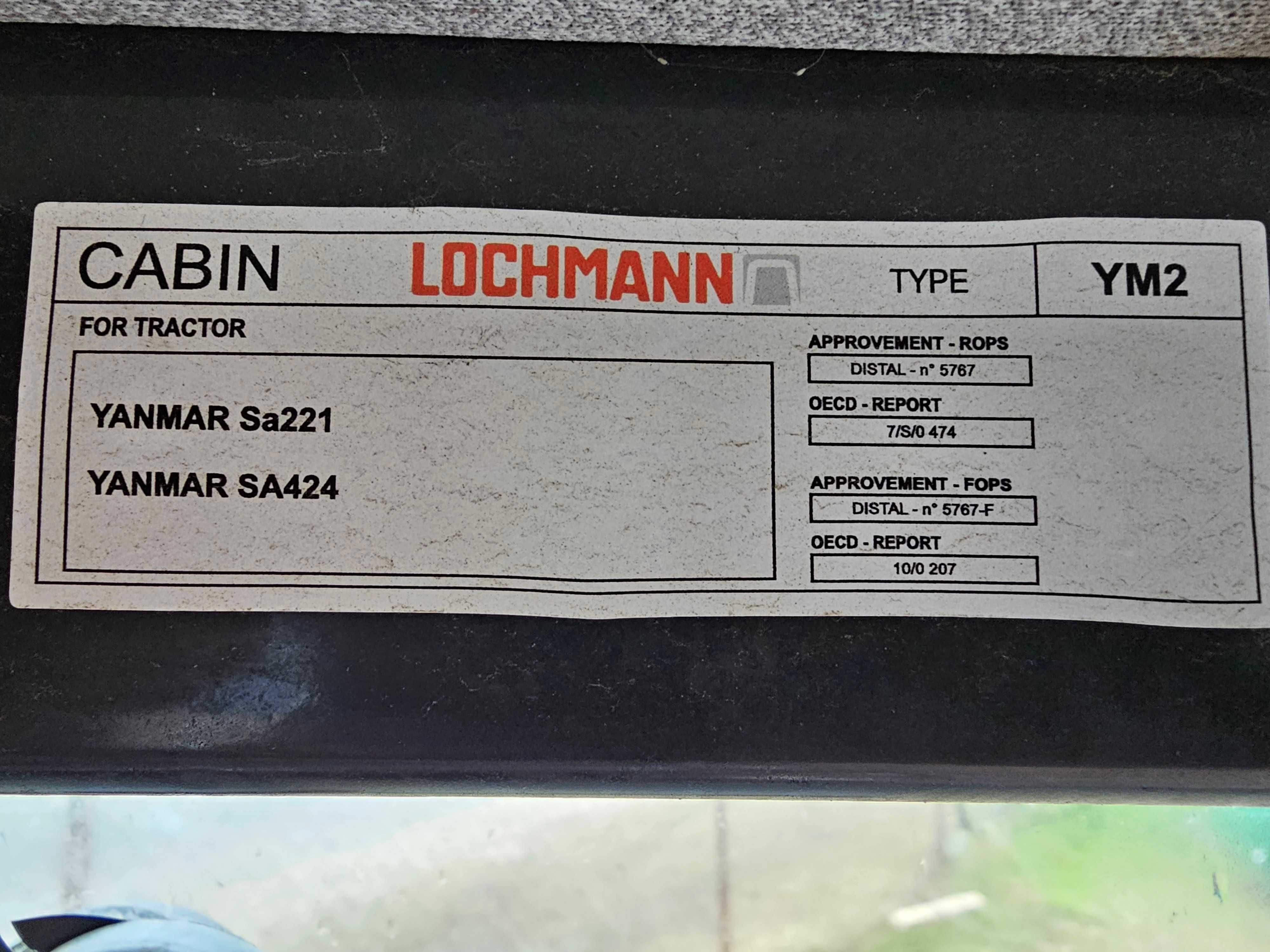 Szyba YANMAR 424 kabina LOCHMANN tylna - NR 1386N