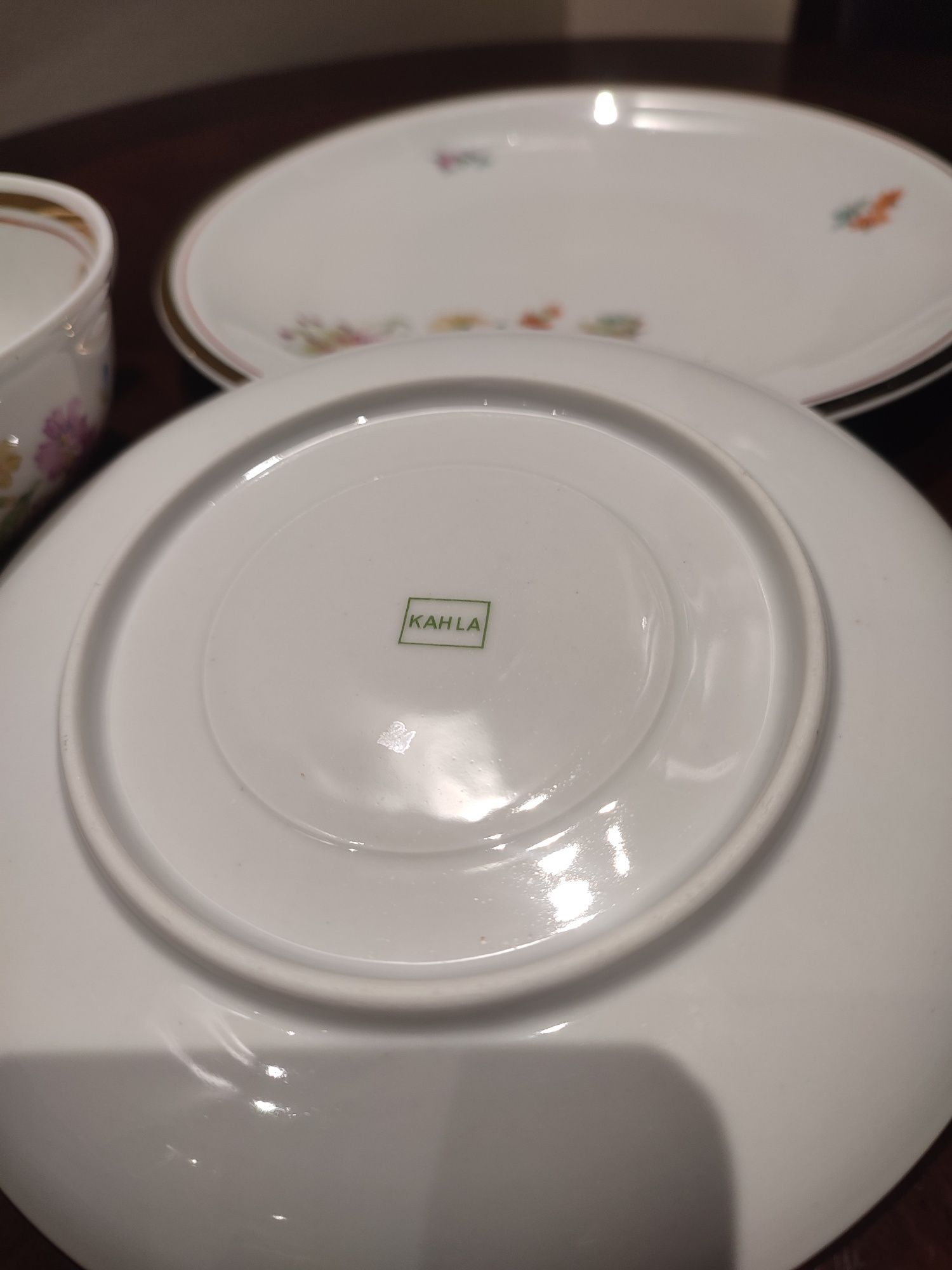 Śliczne stare trio porcelana Kahla