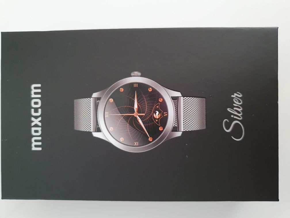 Smartwatch Gold złoty zegarek Silver srebrny bransoleta