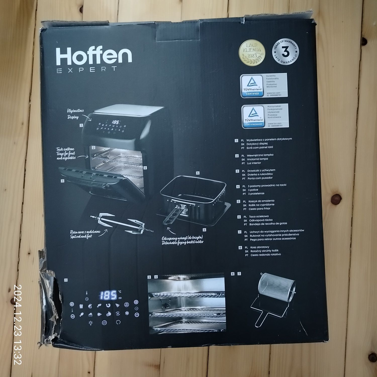 Frytkownica beztłuszczowa mini piekarnik hoffen nowa