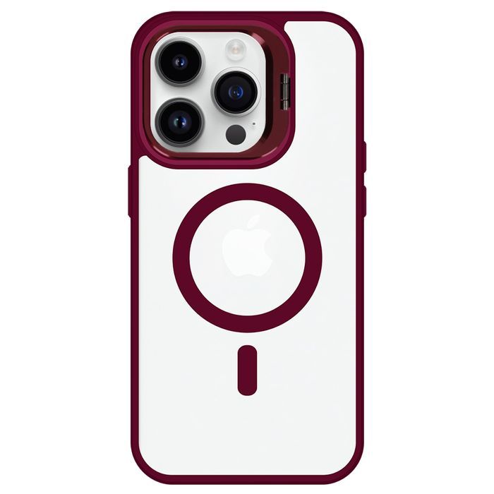 Tel Protect Kickstand Magsafe Case Do Iphone 13 Pro Max Burgundowy