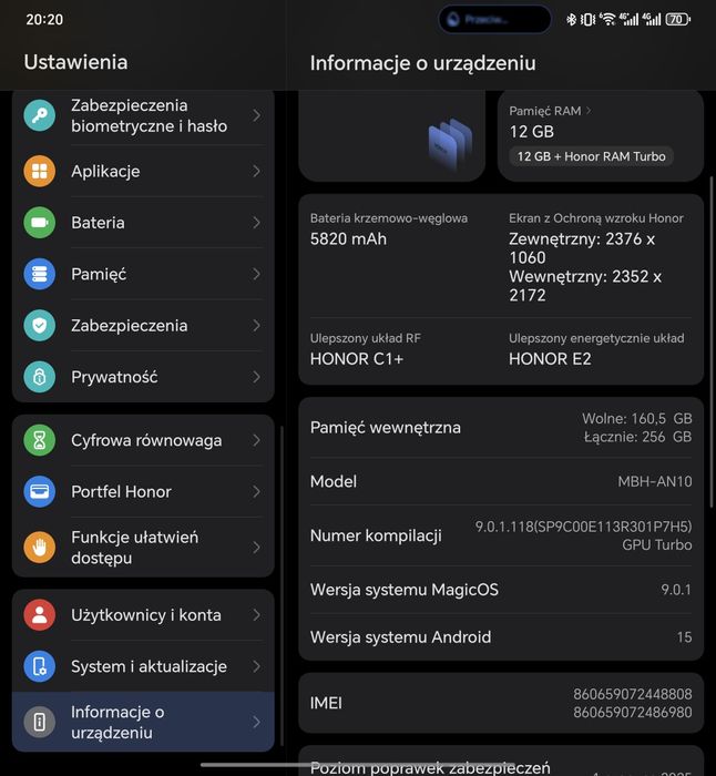 Honor Magic V5  12/256 GB Fold