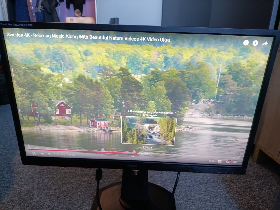 Monitor 24  Iiyama XB2483HSU. Głośniki
