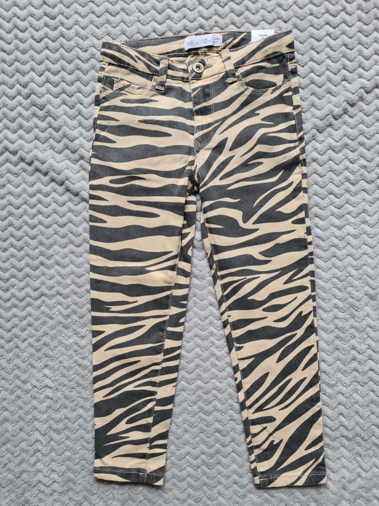 Spodnie Zara zebra r.116 NOWE z metka
