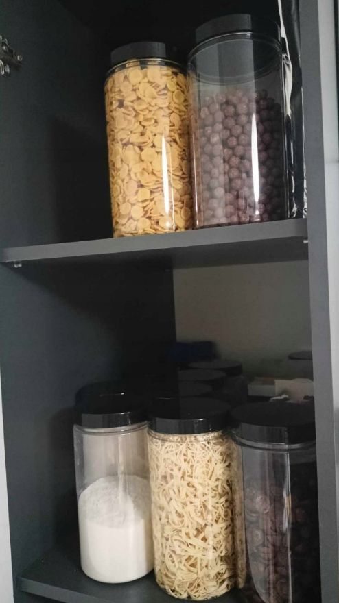 12x Słoik Plastikowy Pojemniki 1,5l Makaron Żywność Pojemnik 1500ml
