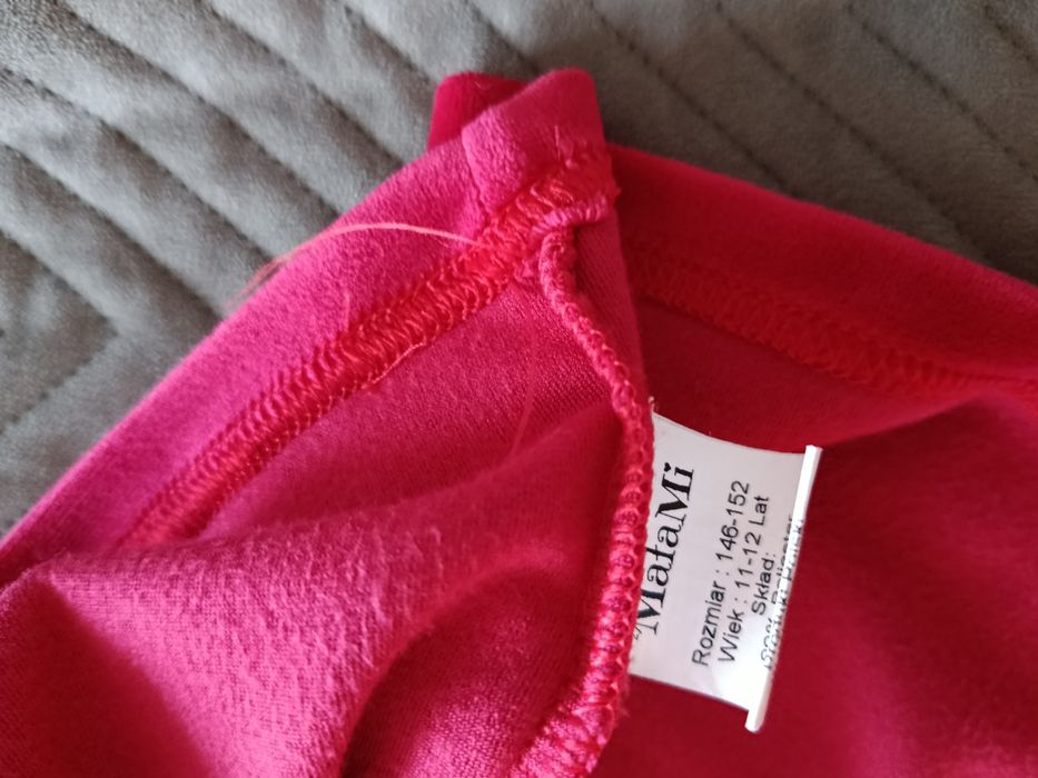 Sukienka welurowa 146/152 Mała Mi