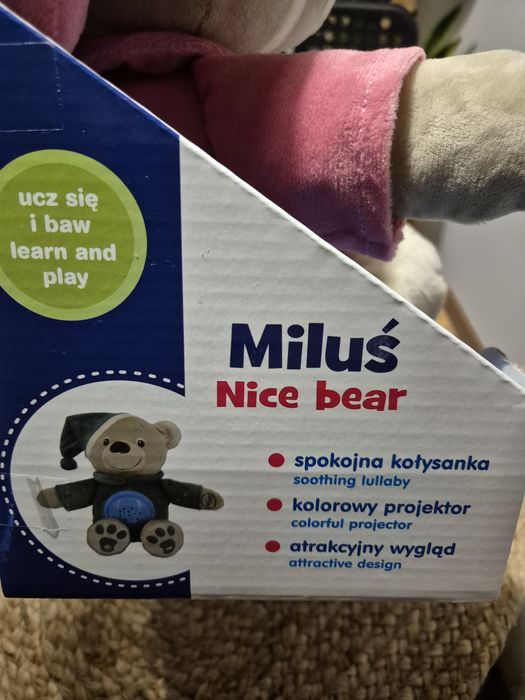 Miluś muzyczny miś z projektorem