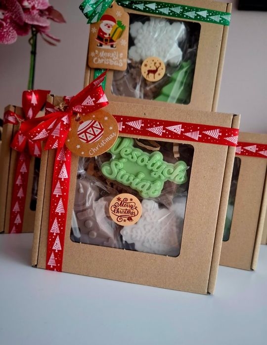 Box prezentowy mydełka glicerynowe Handmade/ box świąteczny / prezent