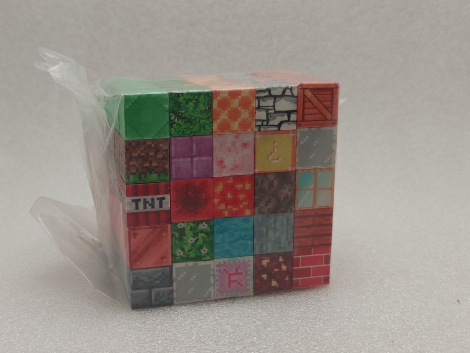 Klocki magnetyczne konstrukcyjne Minecraft