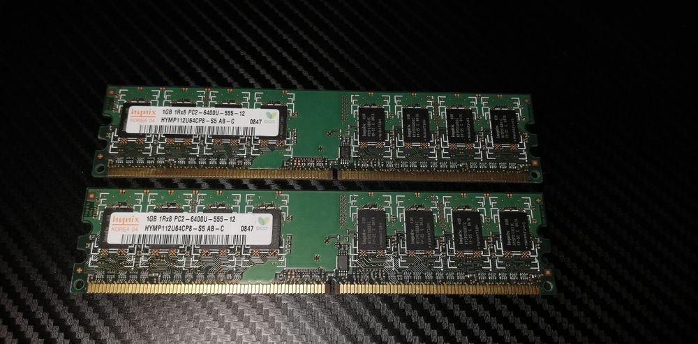 1GB Rx8 PC2-6400U-555-12 2X1GB DDR2