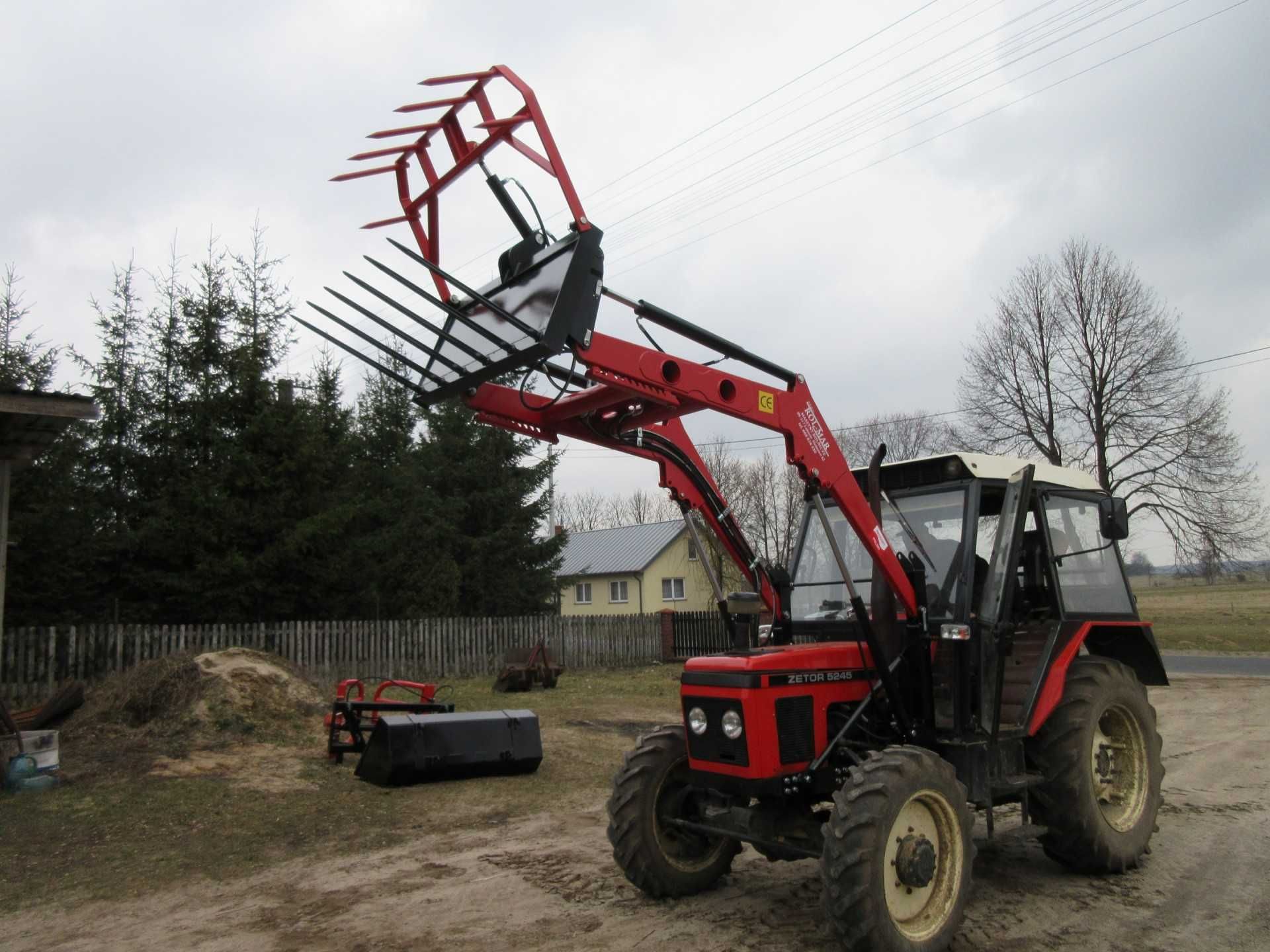 Ładowacz TUR czołowy do ciągnika / 900kg 1200kg / Euro Ramka Rol-Mar