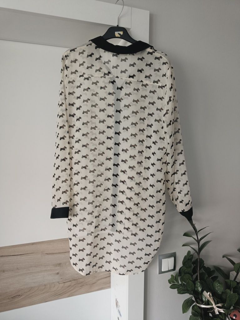 Koszula mgiełka w psy 38/40