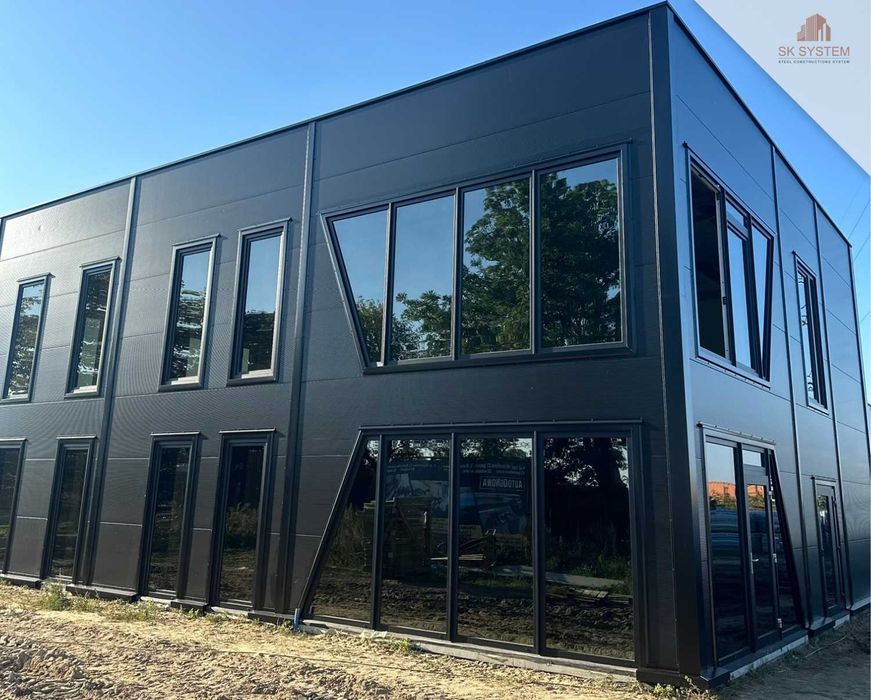 Hala 470 m2 stalowa magazyn warsztat płyta konstrukcja SK SYSTEM