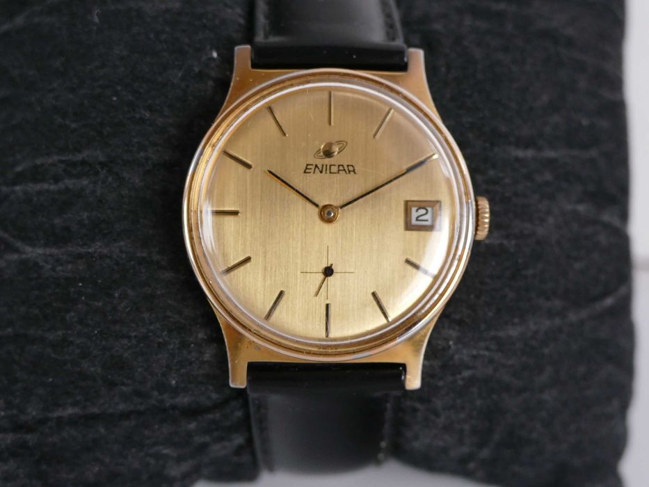 Klasyczny  nakręcany Enicar Swiss cal.AR 112