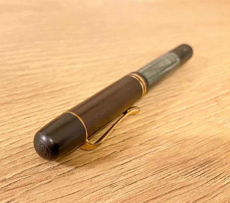 Pióro wieczne Pelikan 100, Green Marbled, DE, 1930s