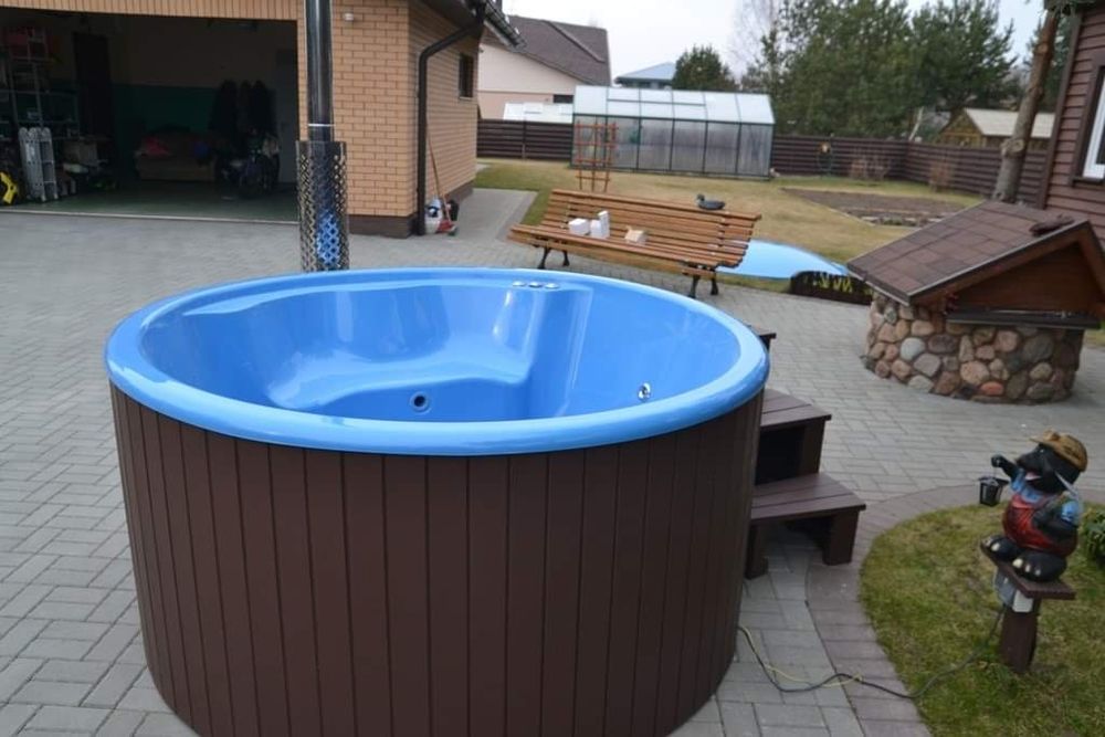 Gorąca beczka balia ogrodowa balia skandynawska jacuzzi hot tub