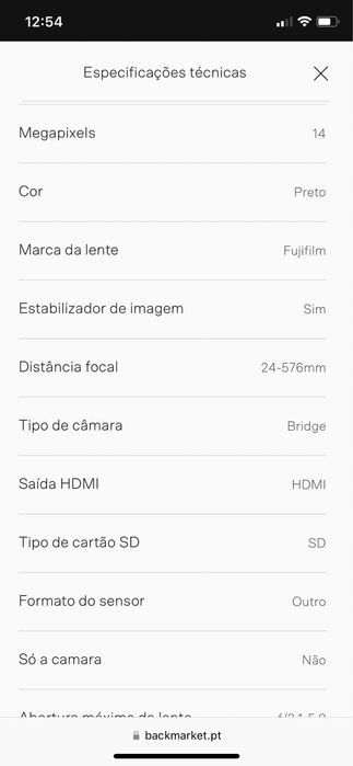Máquina fotográfica e de filmar fujifilme