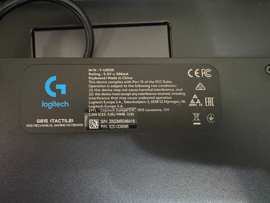 Механічна ігрова клавіатура Logitech G815, !!!QWERTY розкладка!!!
