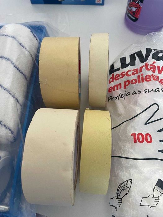 Kit pintura rolo+recarga+pincel+tabuleiro+proteção Dexter