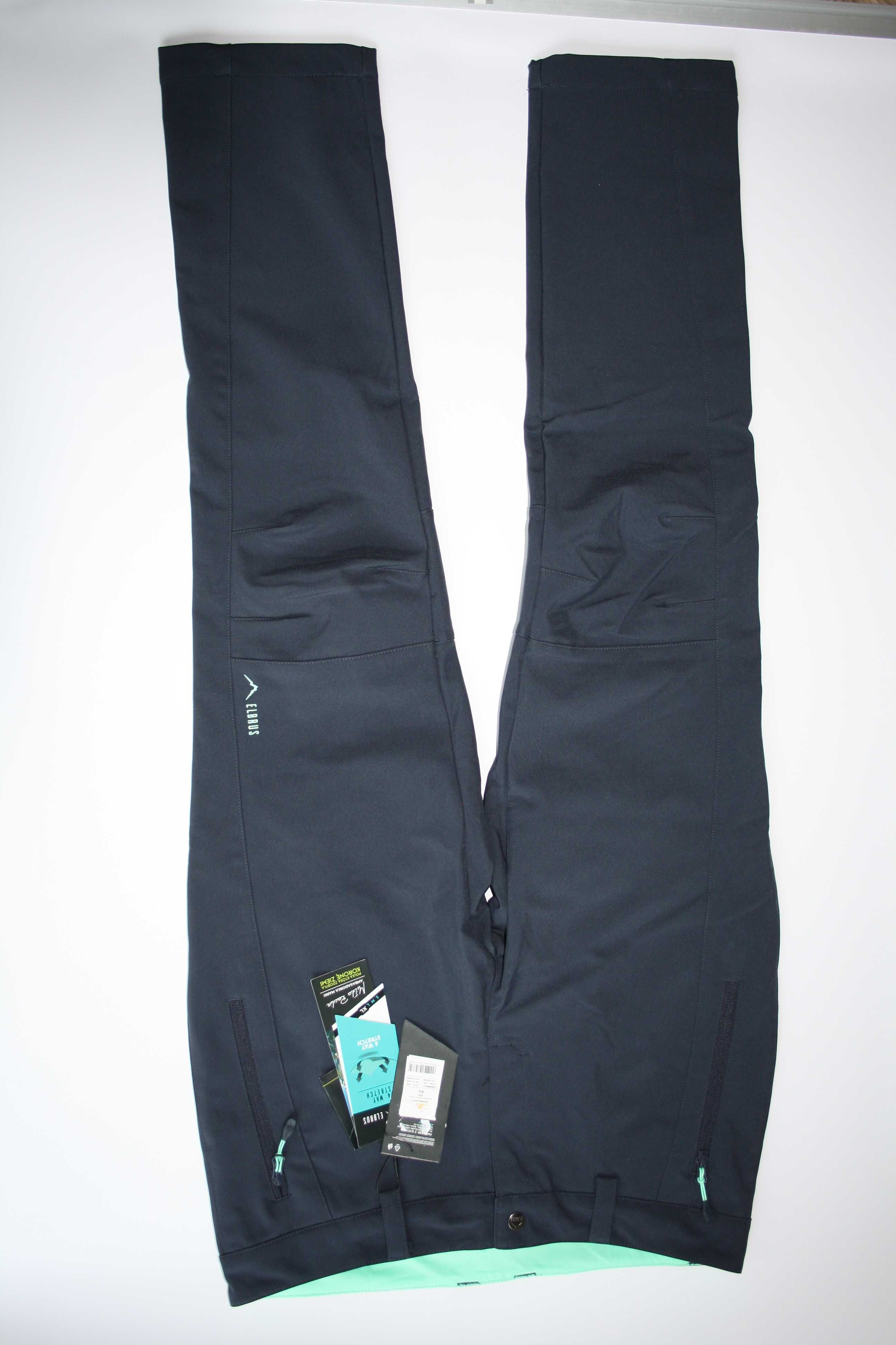 Damskie spodnie softshellowe ELBRUS GIANNA WO’S XL 42 green trekking