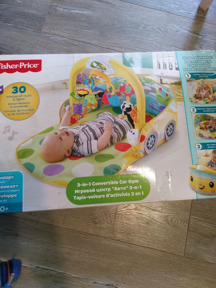 Mata edukacyjna Fisher Price samochodzik auto samochód