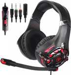 HEADPHONES Headset Letton L3 Preto Vermelho