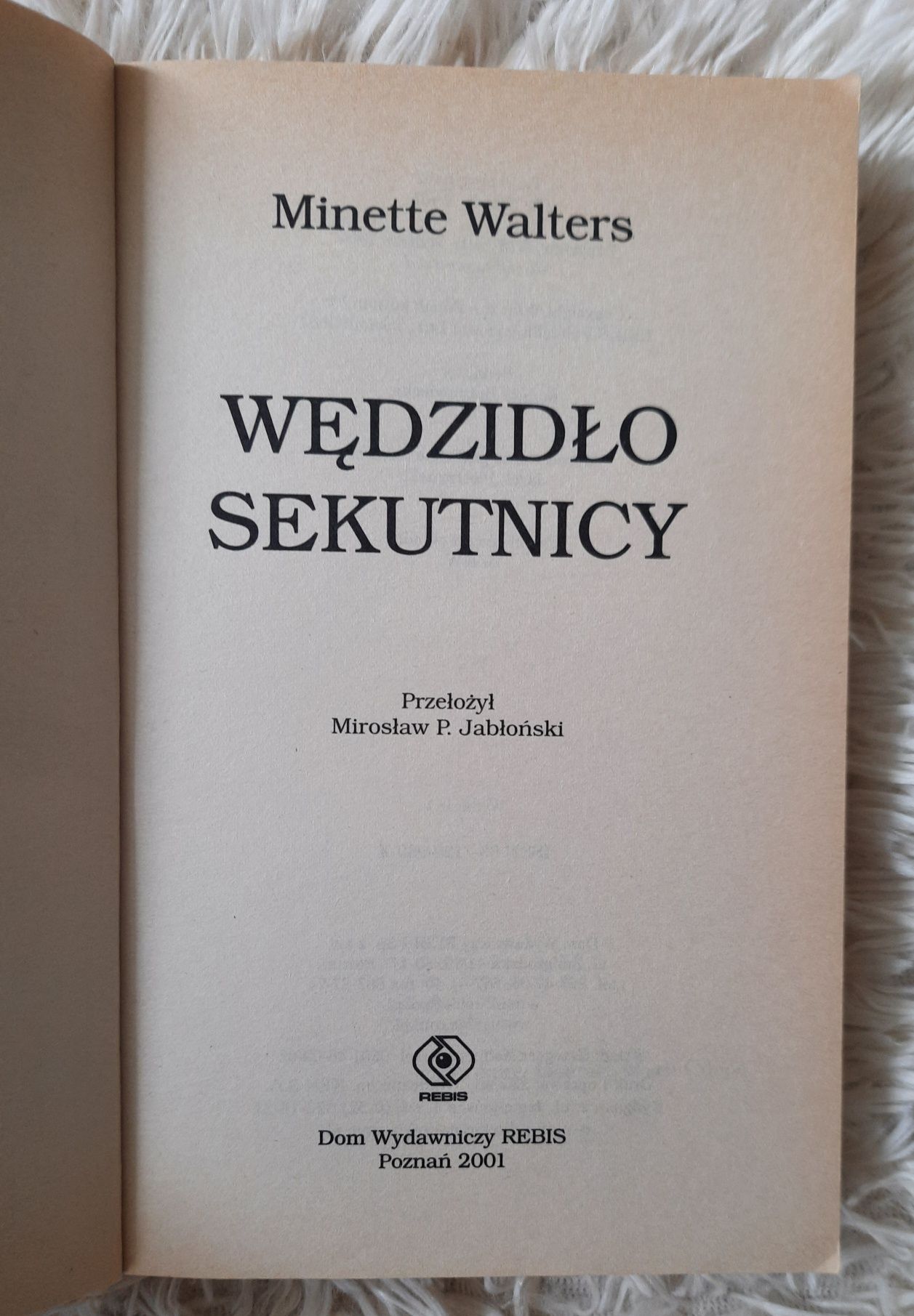 Ksiażka Wędzidło sekutnicy Minette Walters