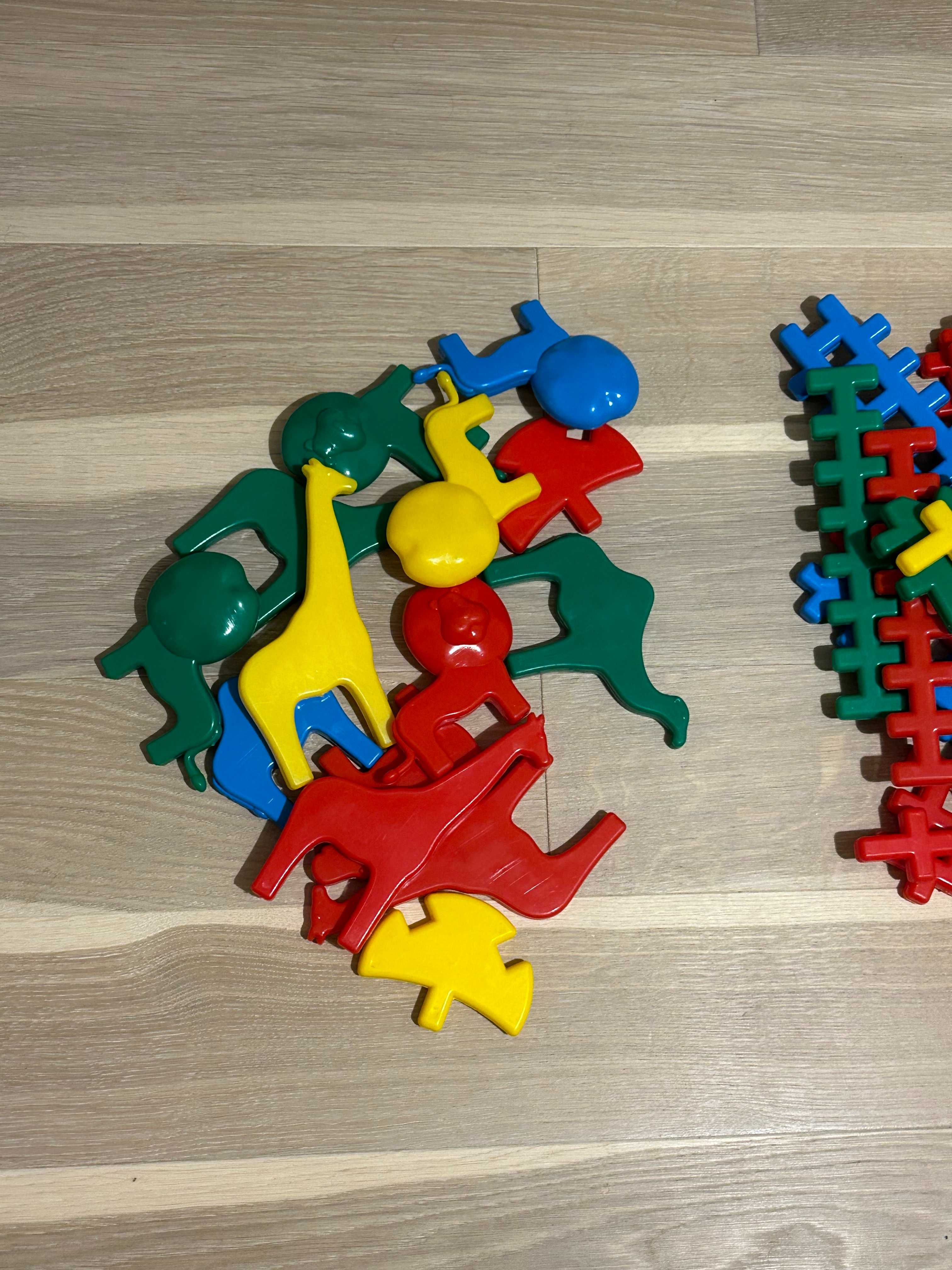Klocki konstrukcyjne waffle puzzle plastikowe