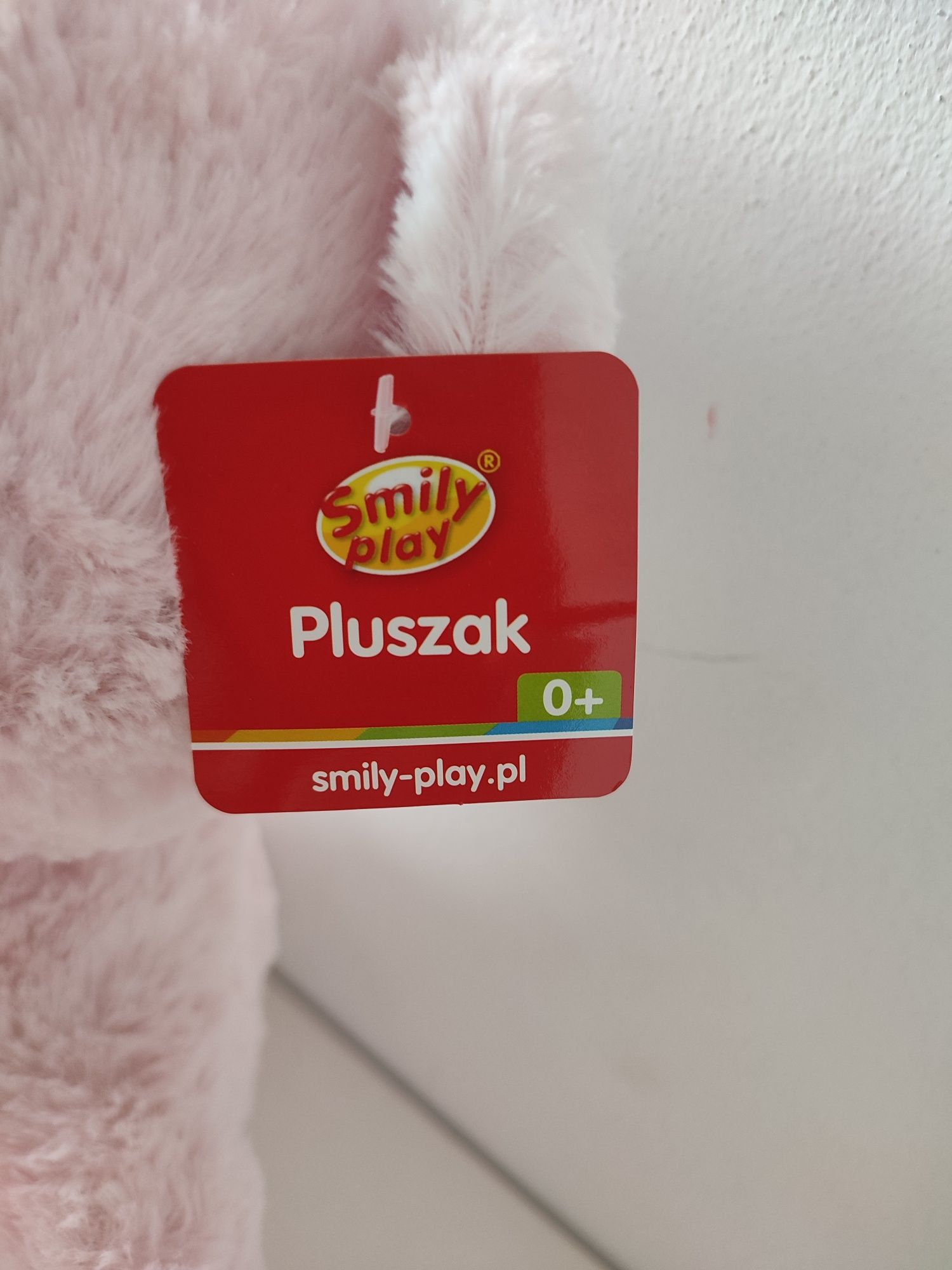 nowy pluszowy różowy miś 40 cm