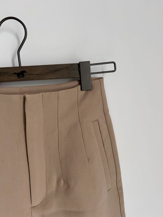 Spodnie viral stradivarius wysoki stan beż stan bardzo dobry