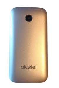 Telefon komórkowy Alcatel 2051 srebrny, polskie menu.