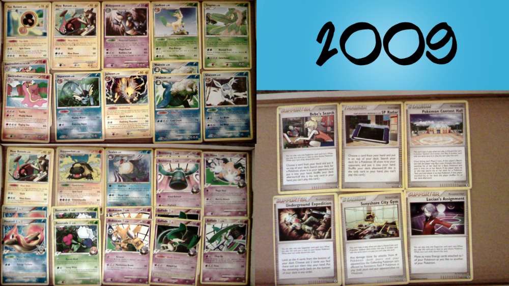 Várias Cartas Pokémon 1995/2007/2009