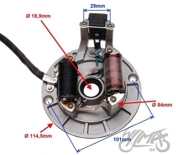 Stator iskrownik quad mini cross 125 Loncin Lifan Bemi KXD Zipp NOWY