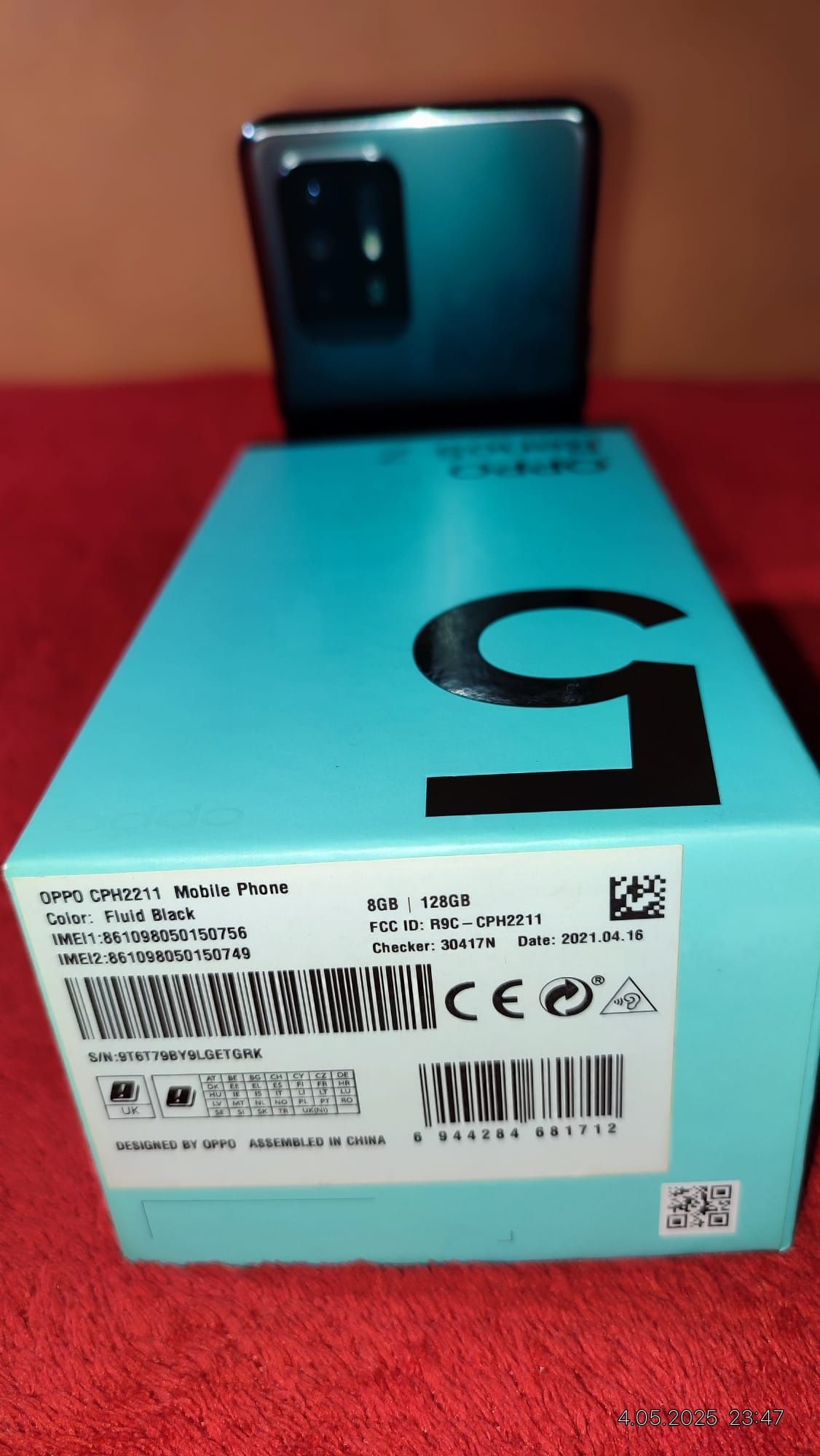 Smartfon Oppo Reno 5Z 5g. 8+8/128GB.st.j.Nowy.